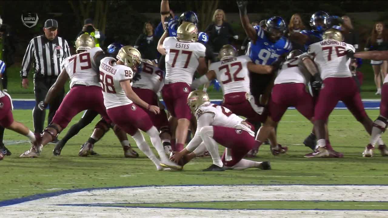 FSU field goal attempt goes horribly wrong