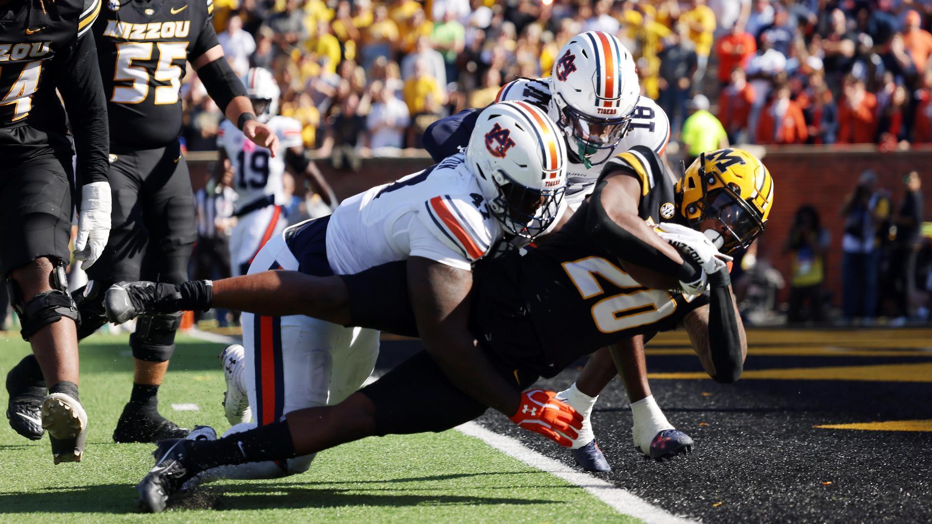 Missouri gets past Auburn with TD in final minute