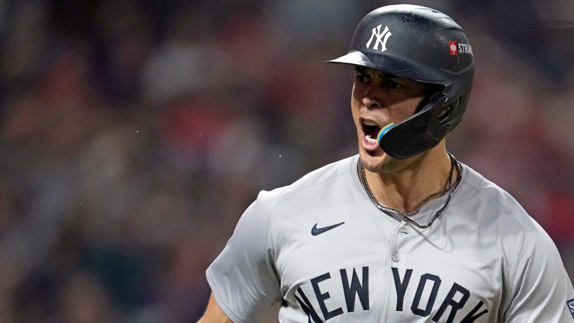 Stanton stuns Guardians crowd with game-tying 446-foot HR