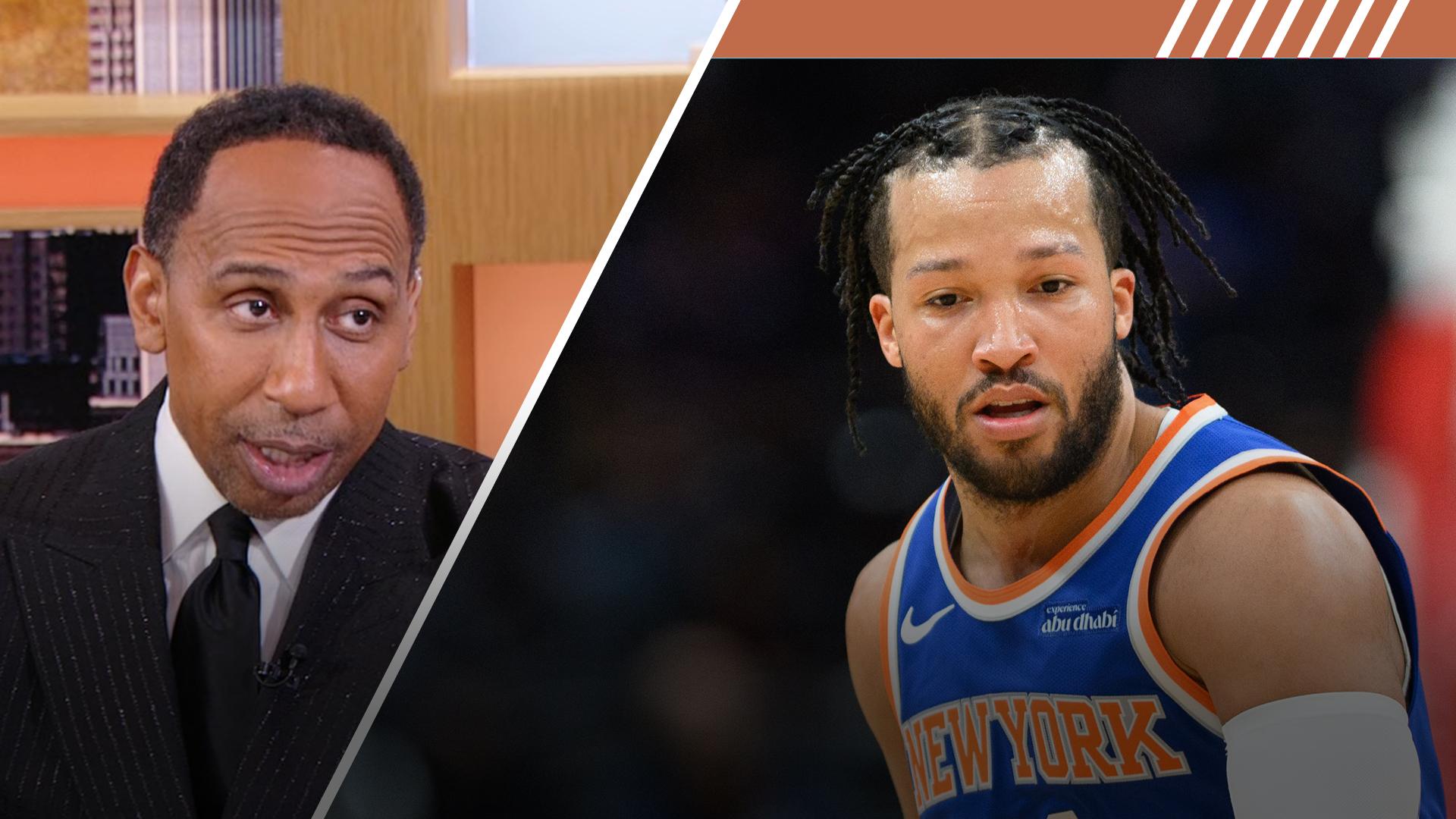 Stephen A. can't contain his excitement over the Knicks