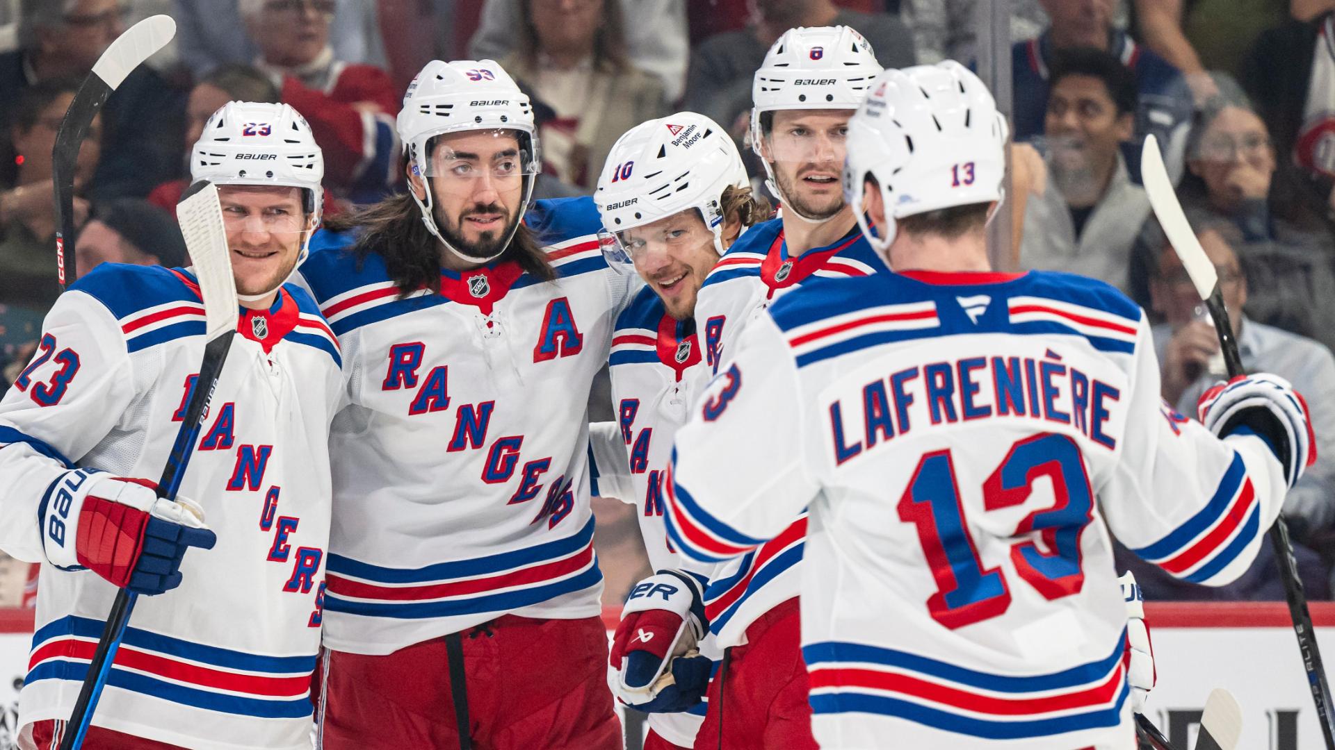 Rangers jump out to early lead with 2 goals in 2 minutes