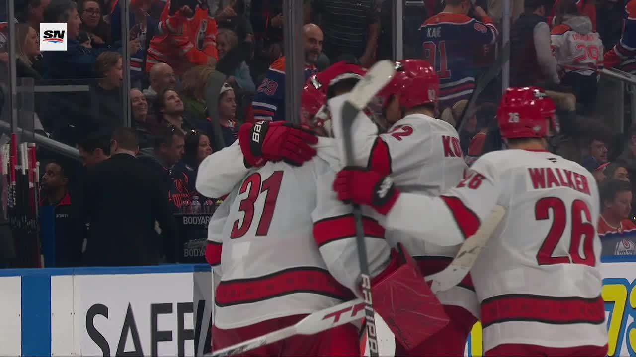 Hurricanes take down Oilers with last-gasp OT winner