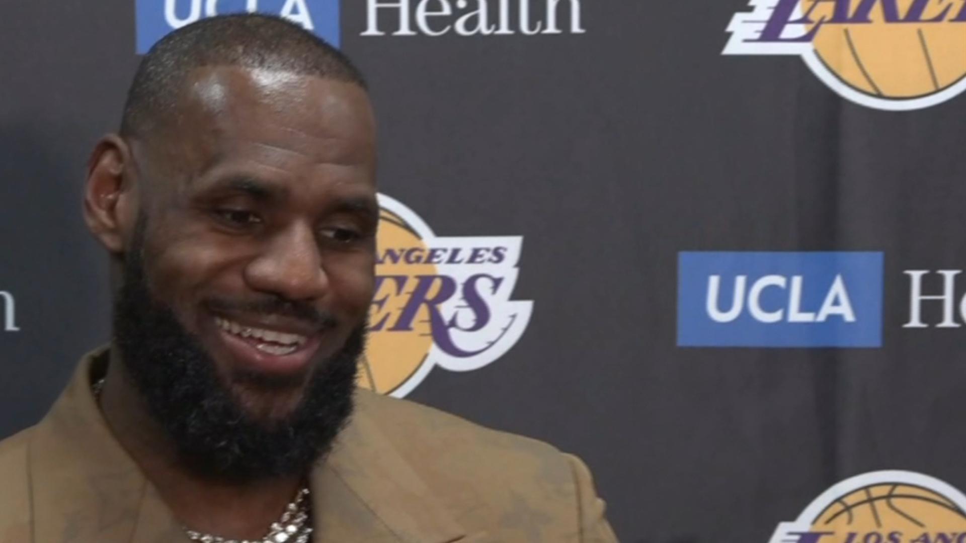 LeBron on sharing Lakers court with Bronny Something I ll never forget