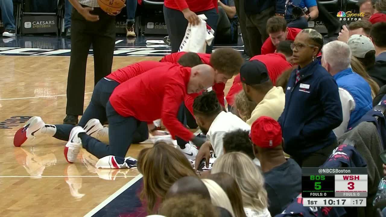 Celtics-Wizards game delayed due to full beer tray spill