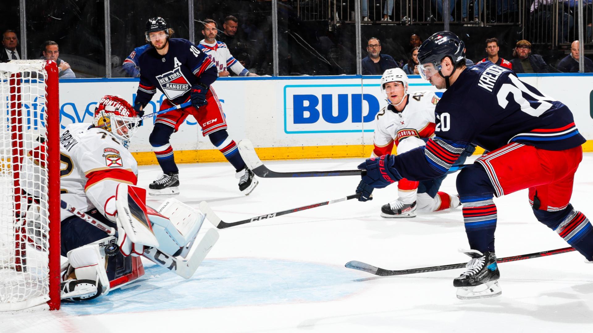 Sergei Bobrovsky robs Chris Kreider with a pair of spectacular saves