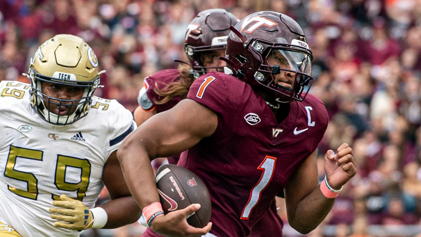 Virginia Tech's Kyron Drones throws, catches and runs for TD in win