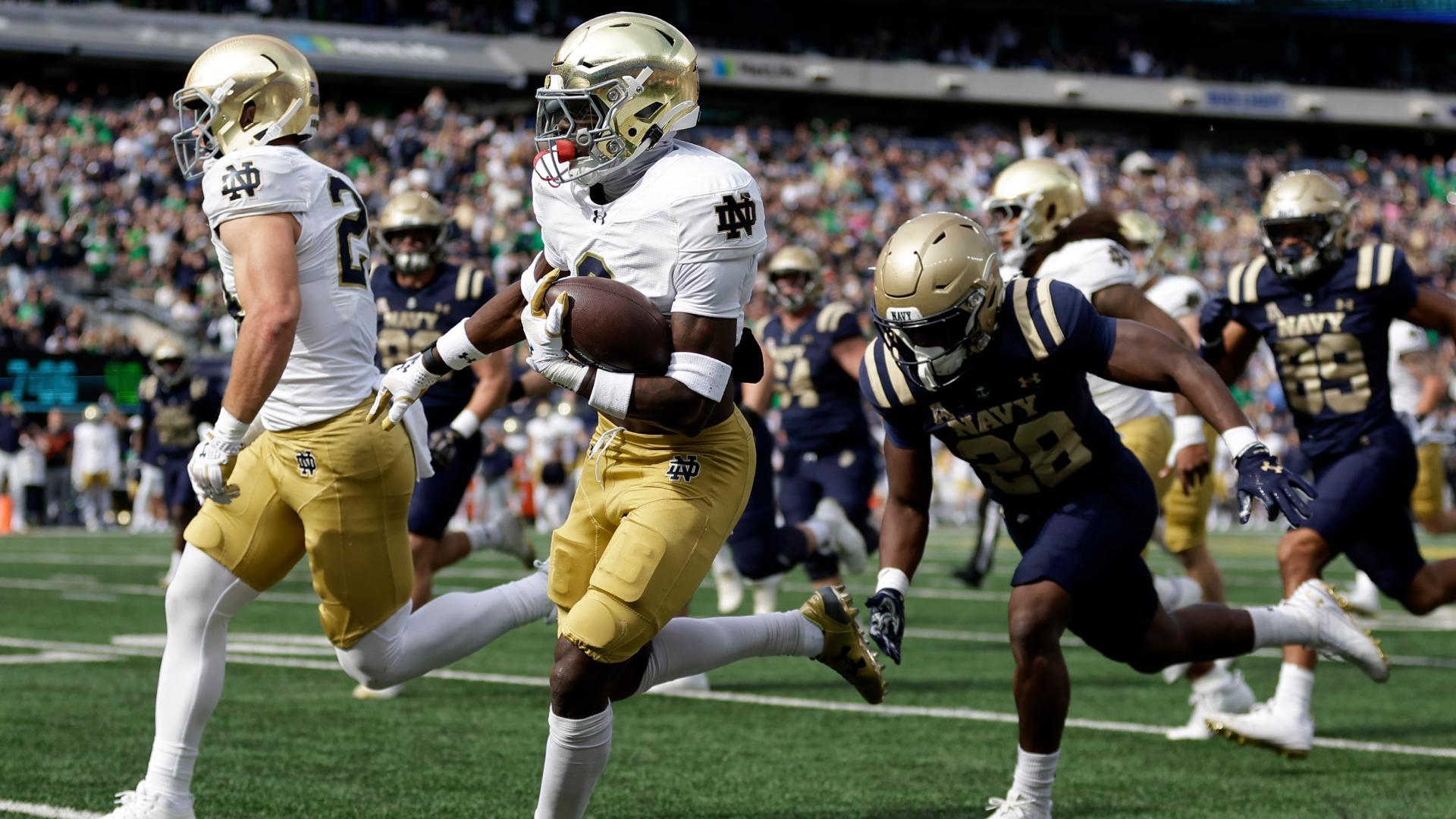 Notre Dame forces 6 turnovers in huge win over Navy