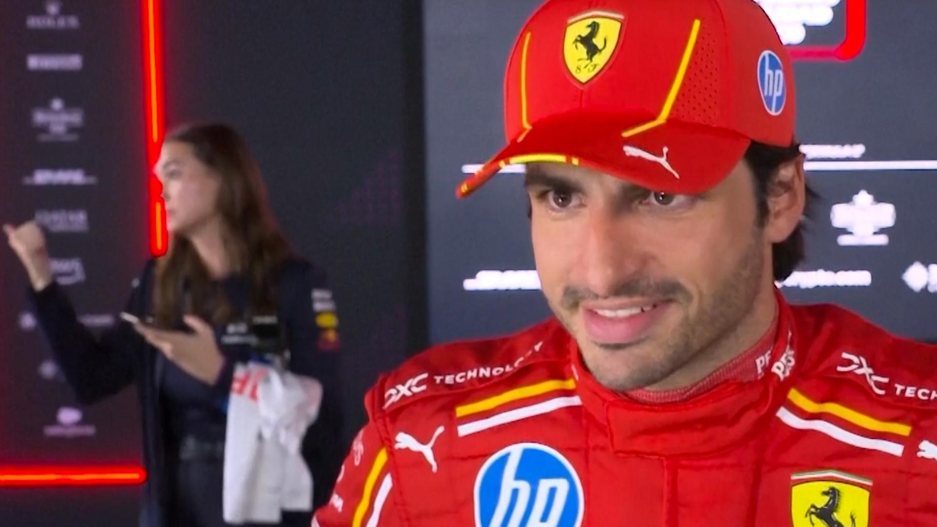 Carlos Sainz reacts to pole in Mexico Stream the Video Watch ESPN
