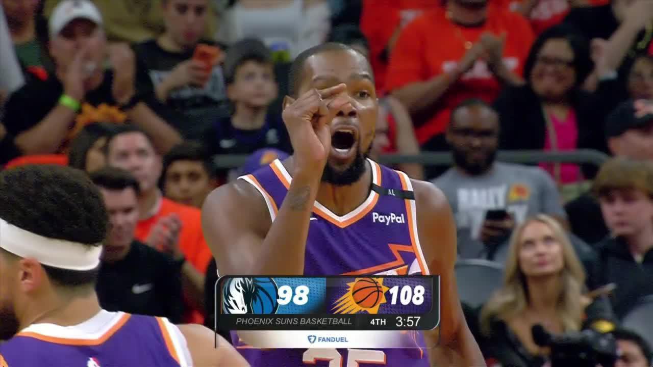 KD hits Luka with 'too small' taunt after burying jumper