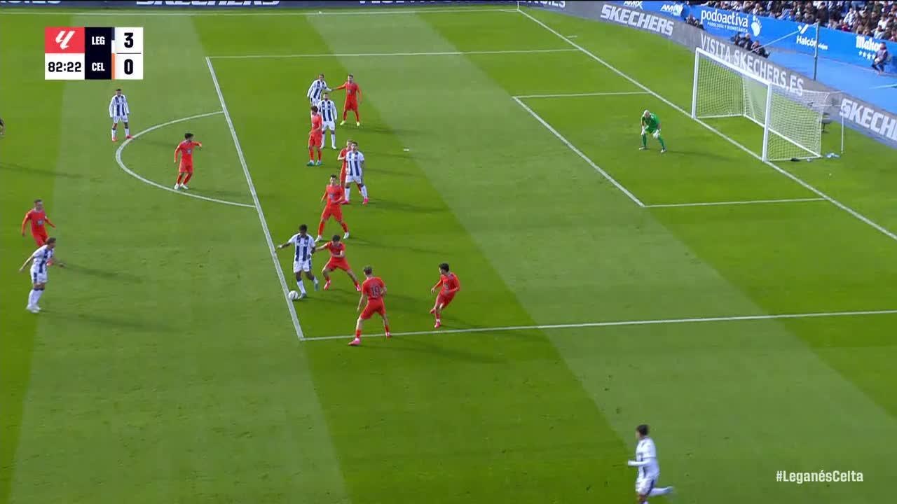 Sergio González slots in the goal for Leganés