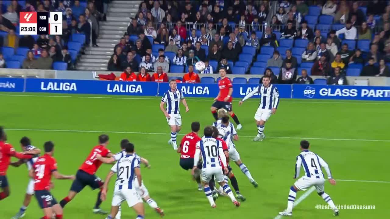 Lucas Torró finds the back of the net for Osasuna