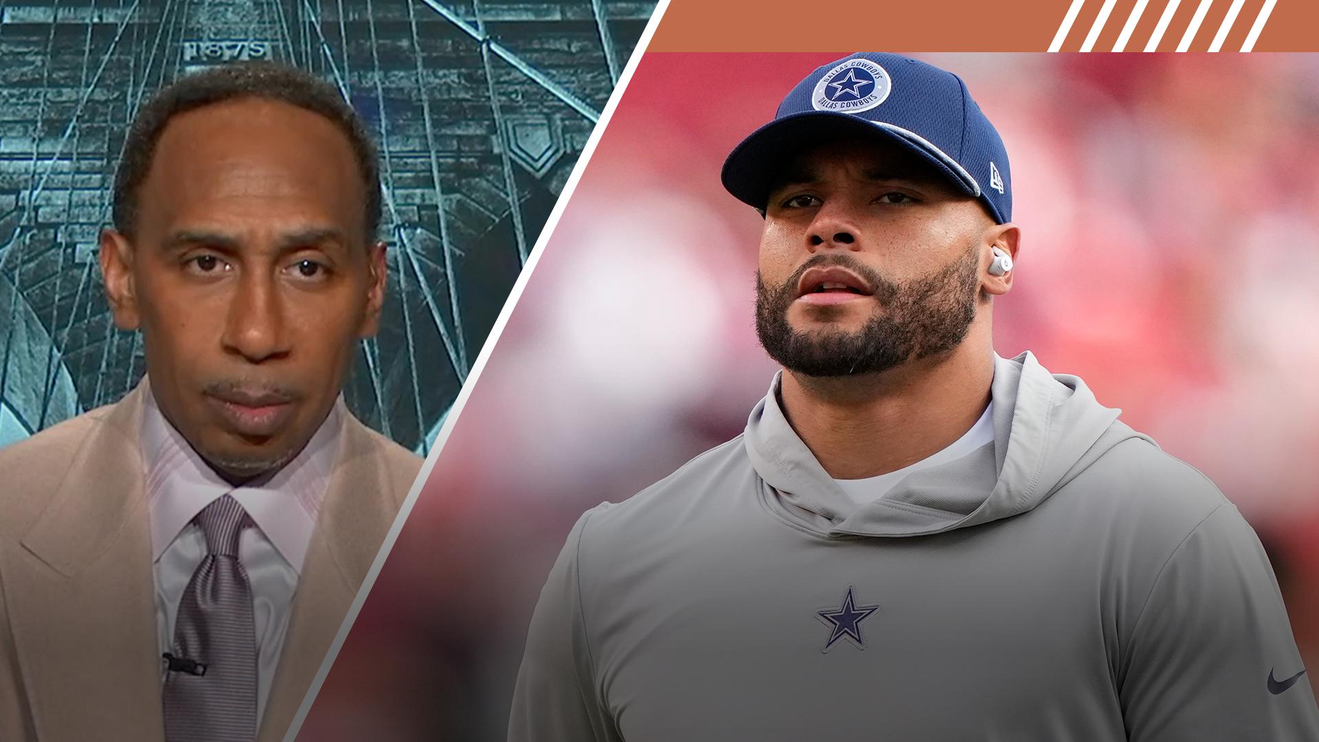 Stephen A. questions motive behind Parsons, Diggs omitting Dak in QB ranking