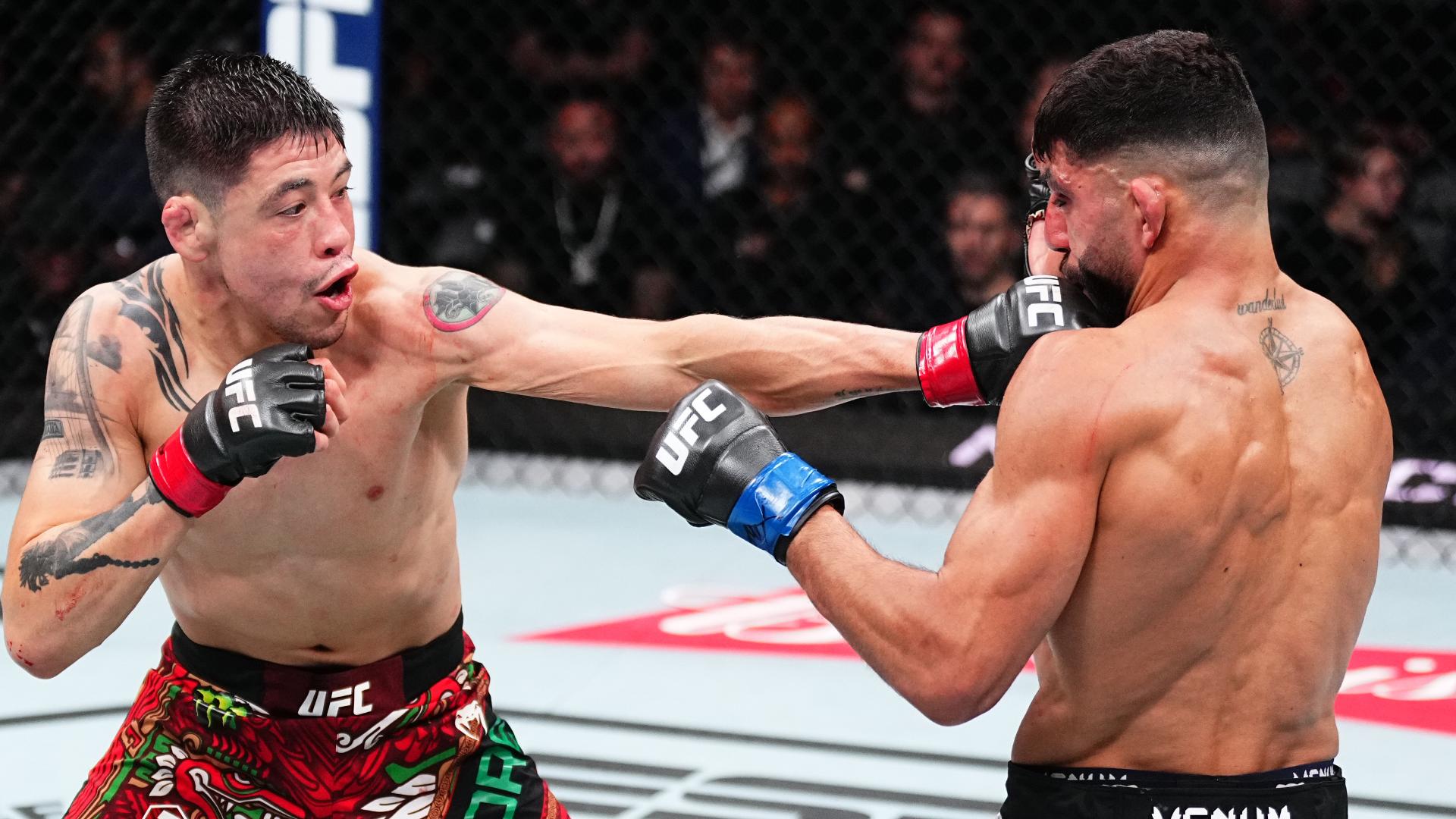 Brandon Moreno returns to UFC with violent 5th round in win