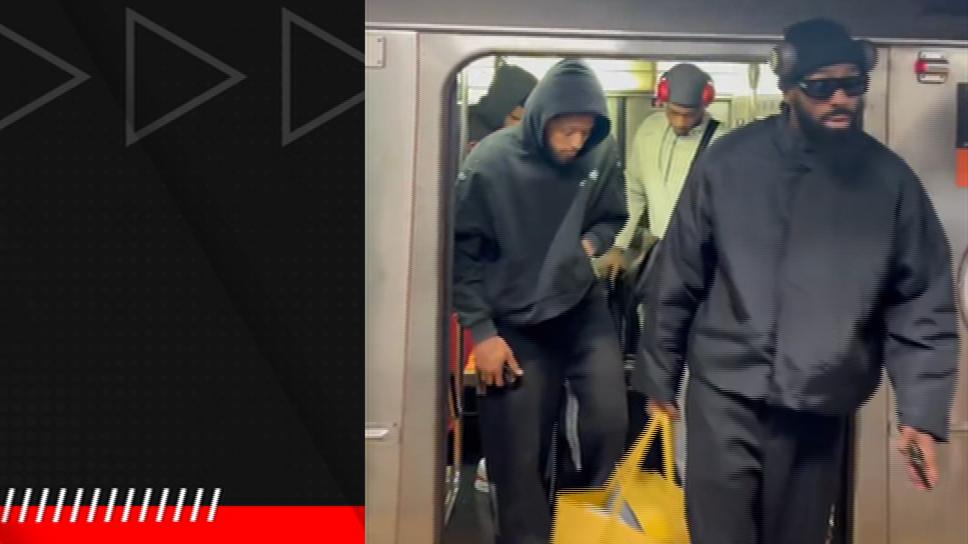 Pistons take the NYC subway to game