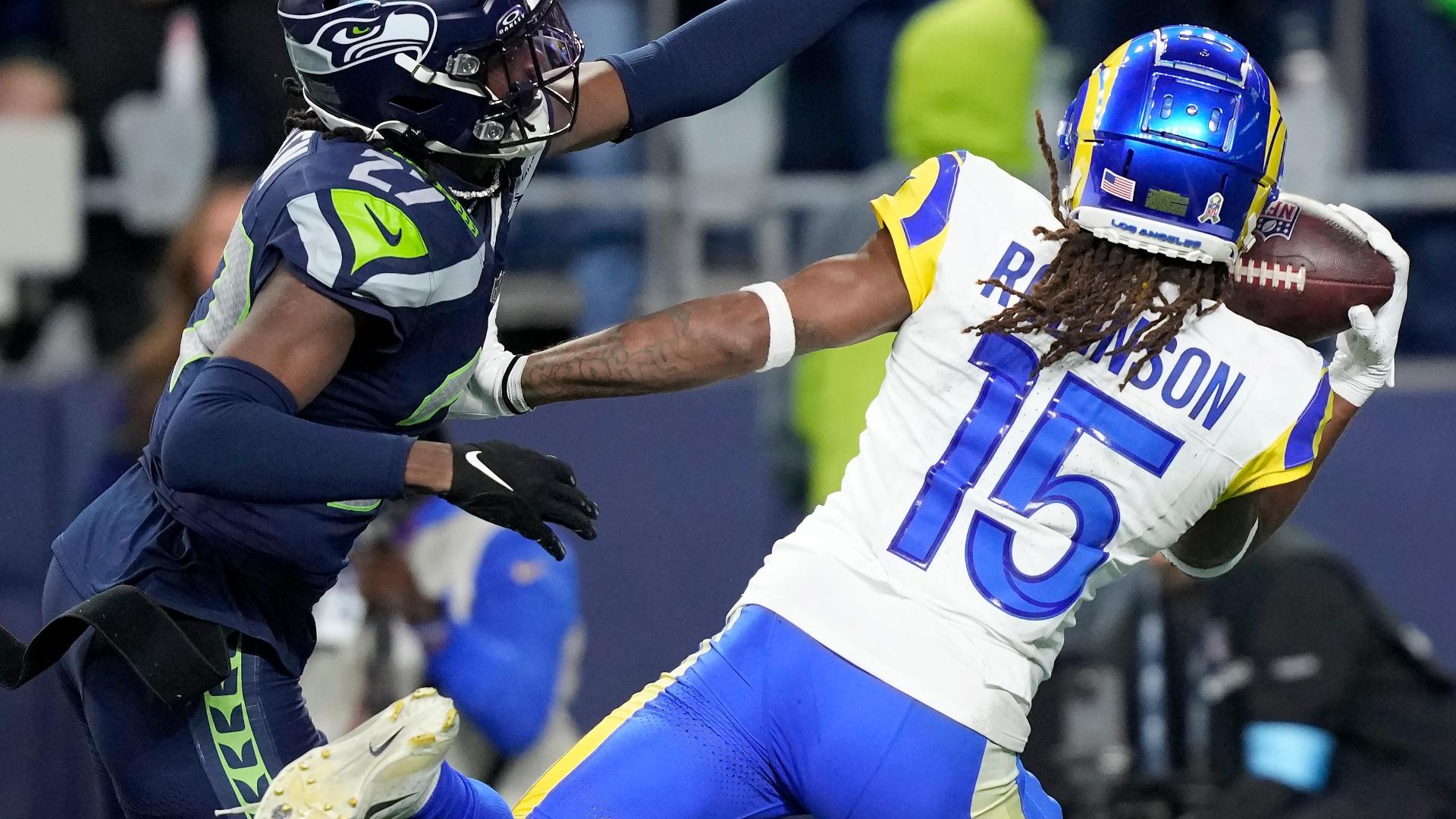 Rams win in OT on Demarcus Robinson's wild 1-handed TD grab