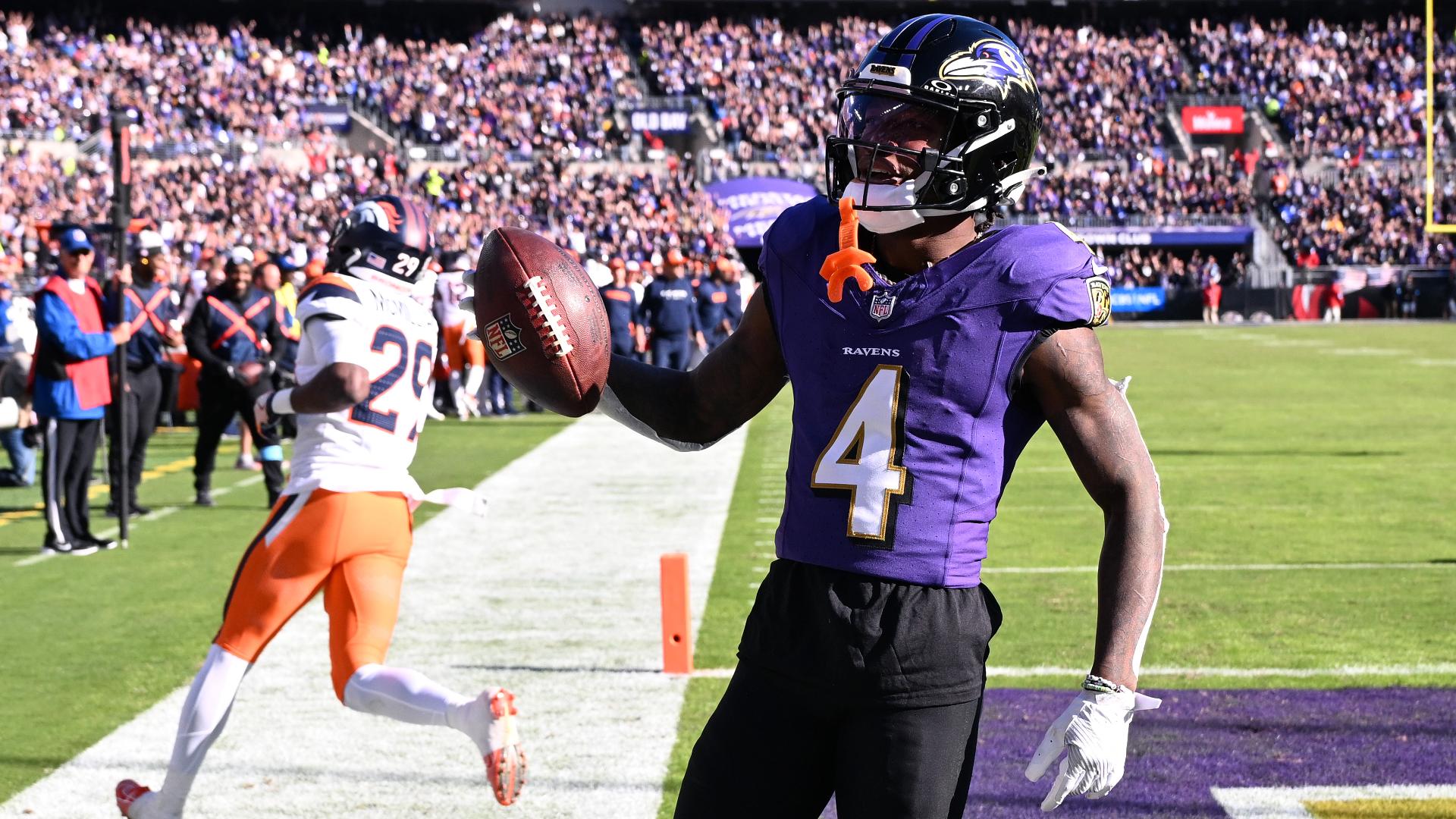 Lamar Jackson scrambles, finds Zay Flowers for a TD Stream the Video