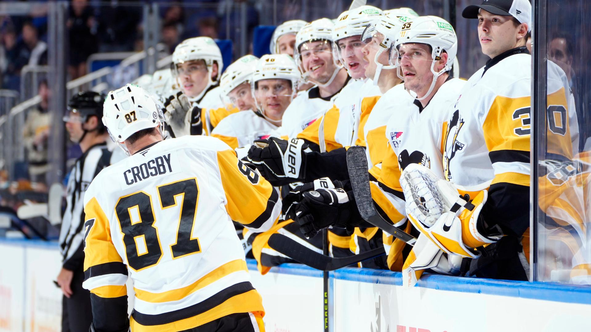 Crosby nets 598th goal of career for Penguins