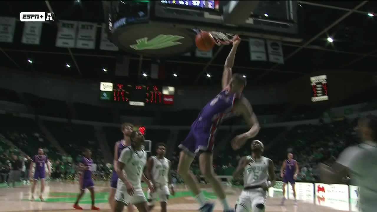 Gabriel Pozzato skies for big slam dunk