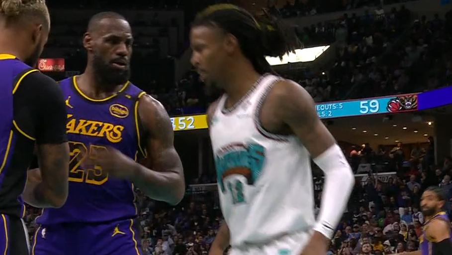 Morant gets T'd up for running into LeBron