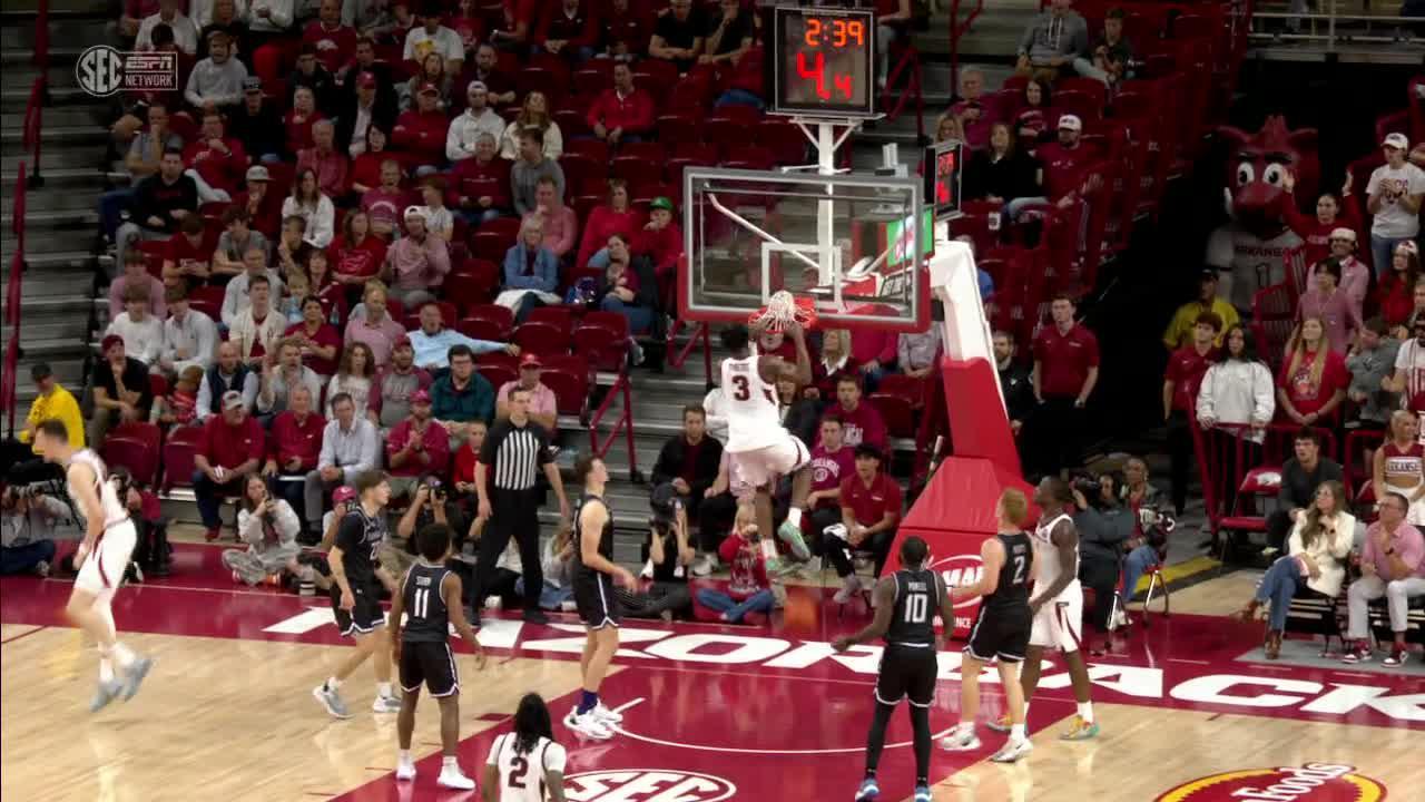 Adou Thiero rocks the rim with slam