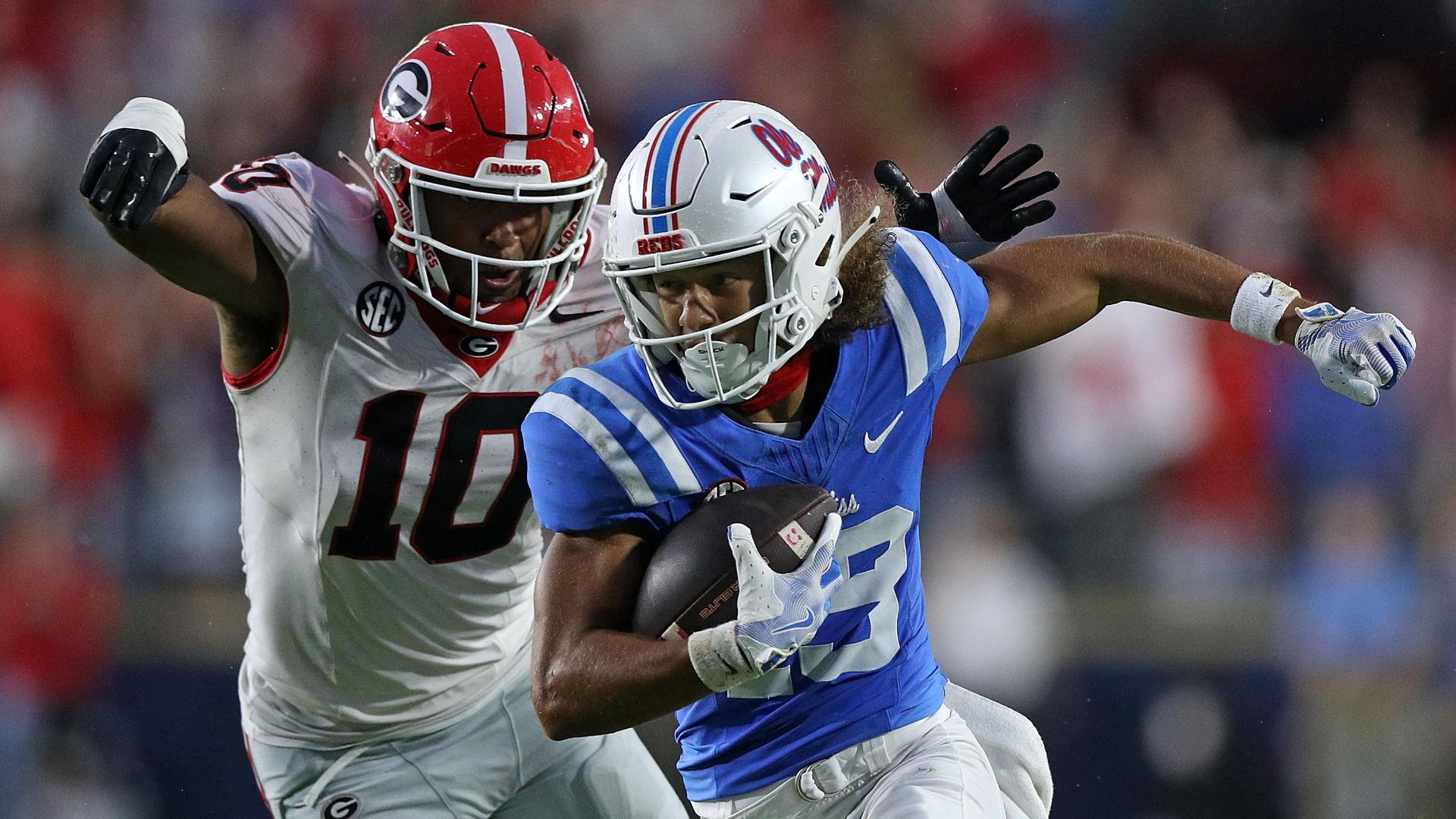 Highlight: No. 16 Rebels keep playoff hopes alive with win vs. No. 3 Georgia