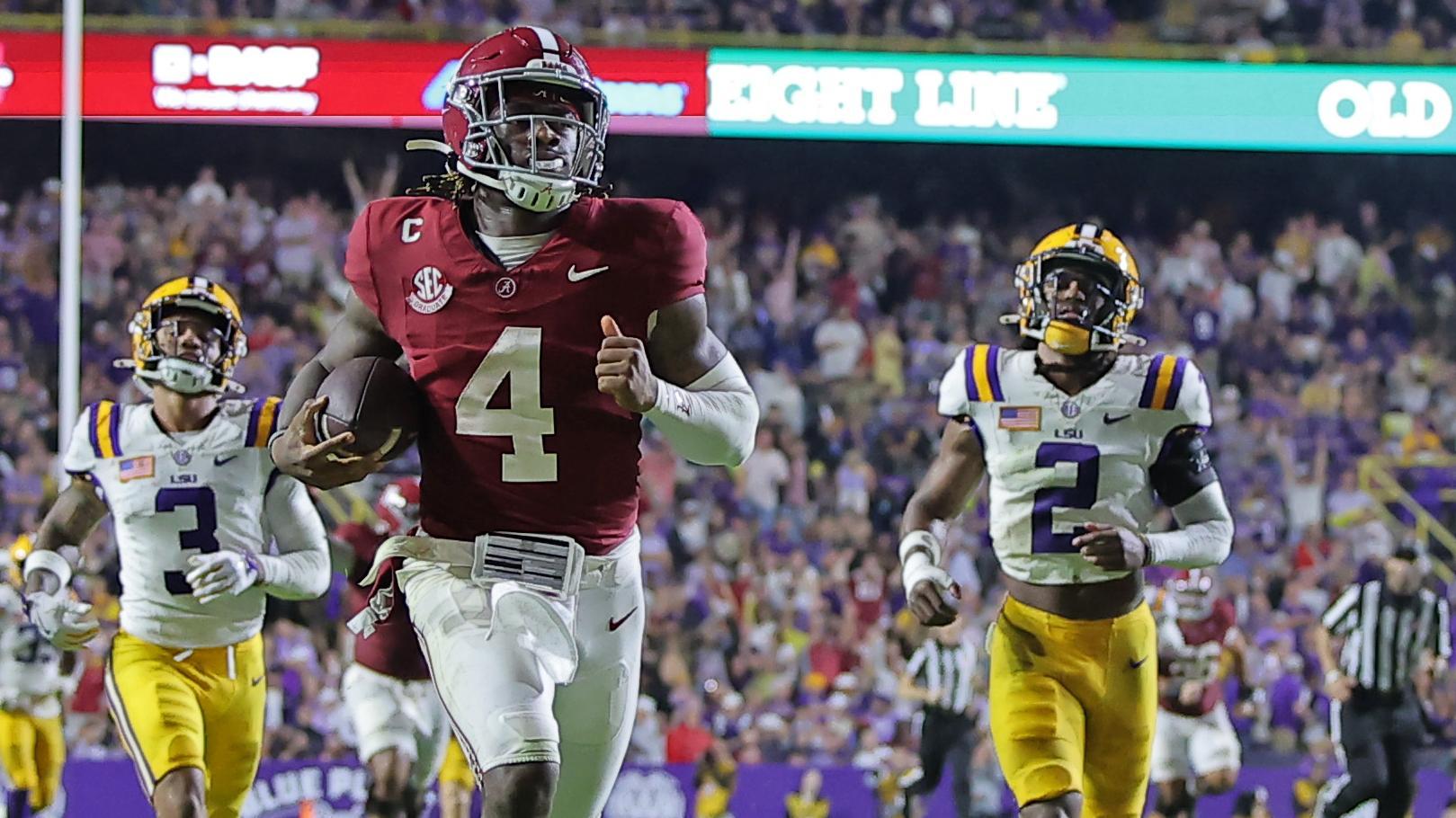 Jalen Milroe's electric 72-yard dash leads to 4th rushing TD