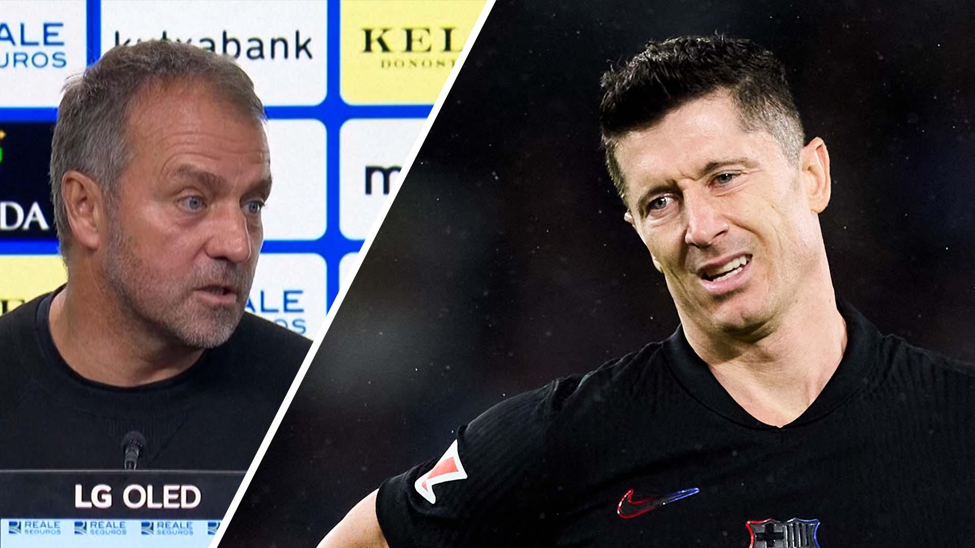Flick insists VAR made the 'wrong decision' after Lewandowski offside
