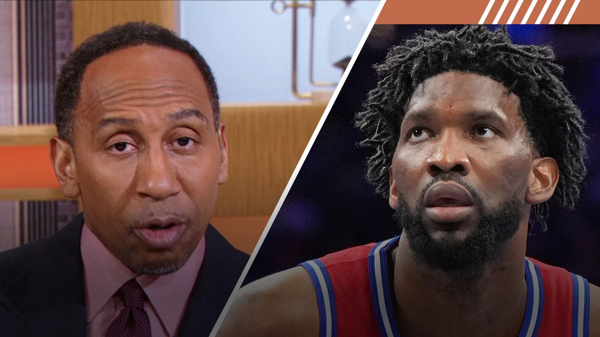 Stephen A.: Joel Embiid looked 'sluggish' and 'rusty' in return