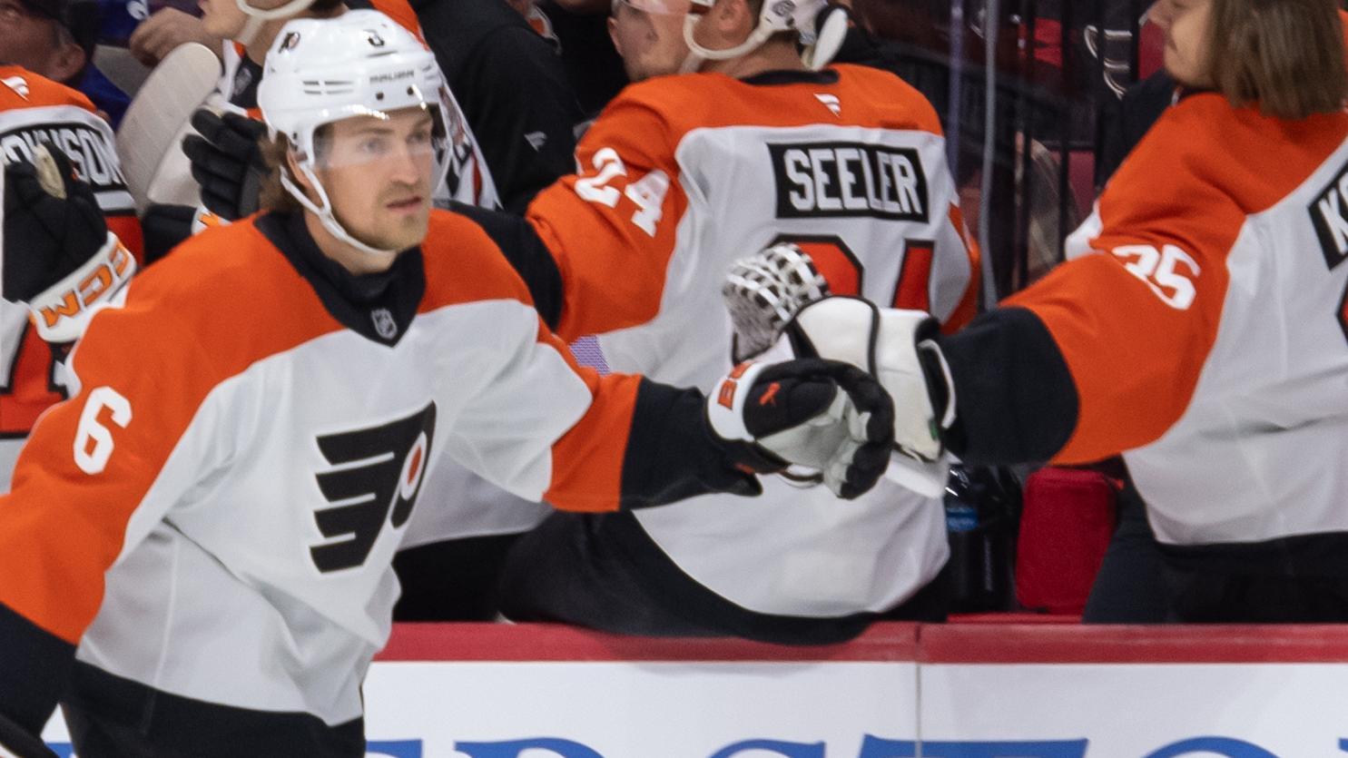 Travis Sanheim lasers home five-hole goal for Flyers