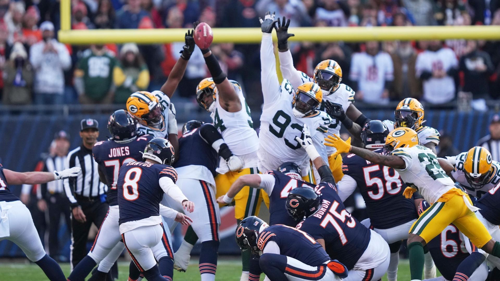 Packers block Bears FG attempt in final seconds to escape with win