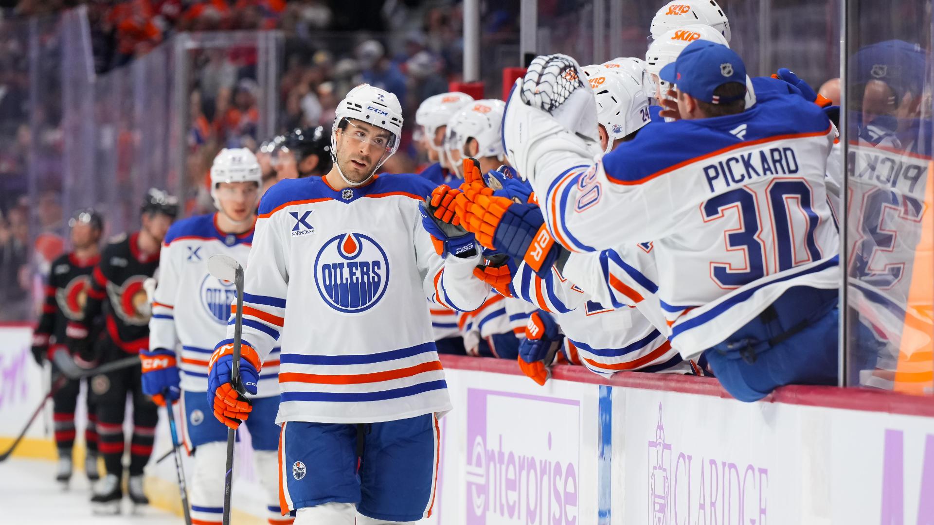 Evan Bouchard submits his goal-of-the-year contender for Oilers