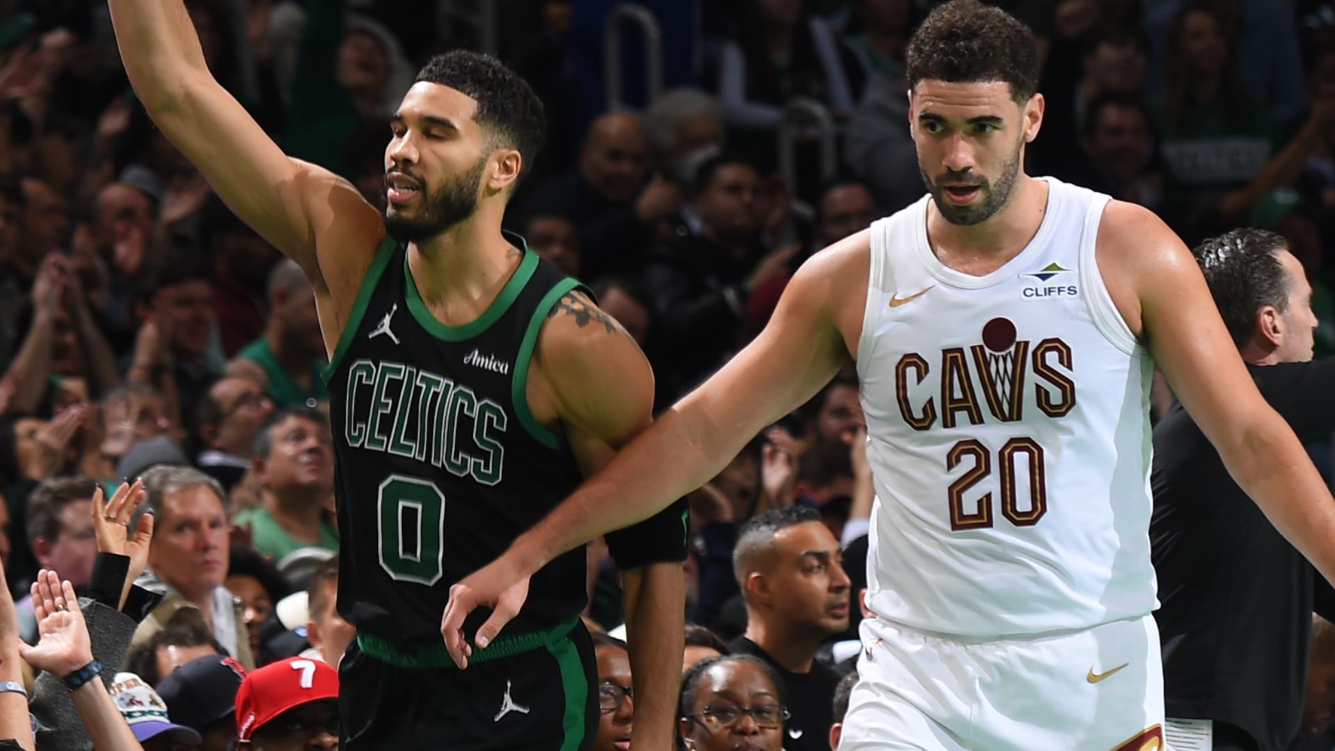 Tatum erupts for 33 as Celtics end Cavs' win streak