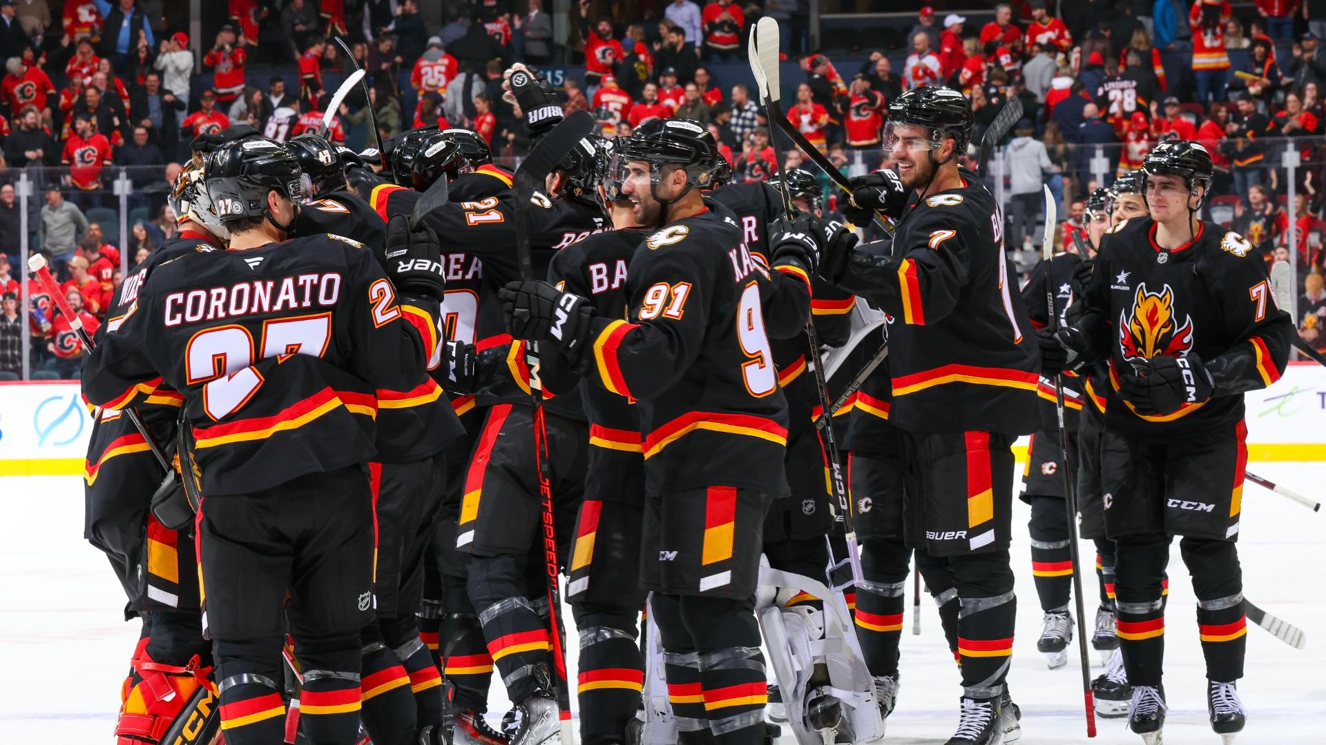 Flames complete comeback with shootout win vs. Islanders