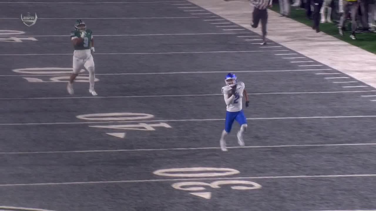 JJ Jenkins breaks free for an electric 90-yard Buffalo TD