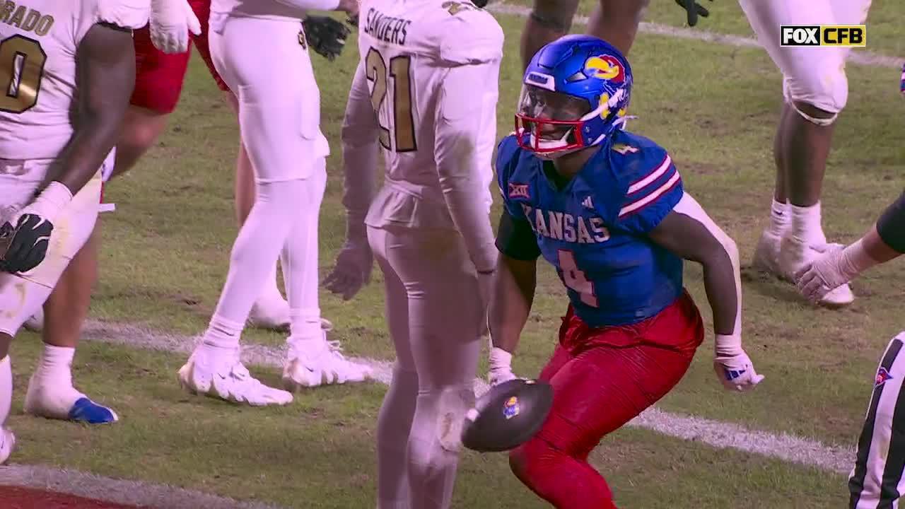 Devin Neal ekes out 4th TD of game for Kansas