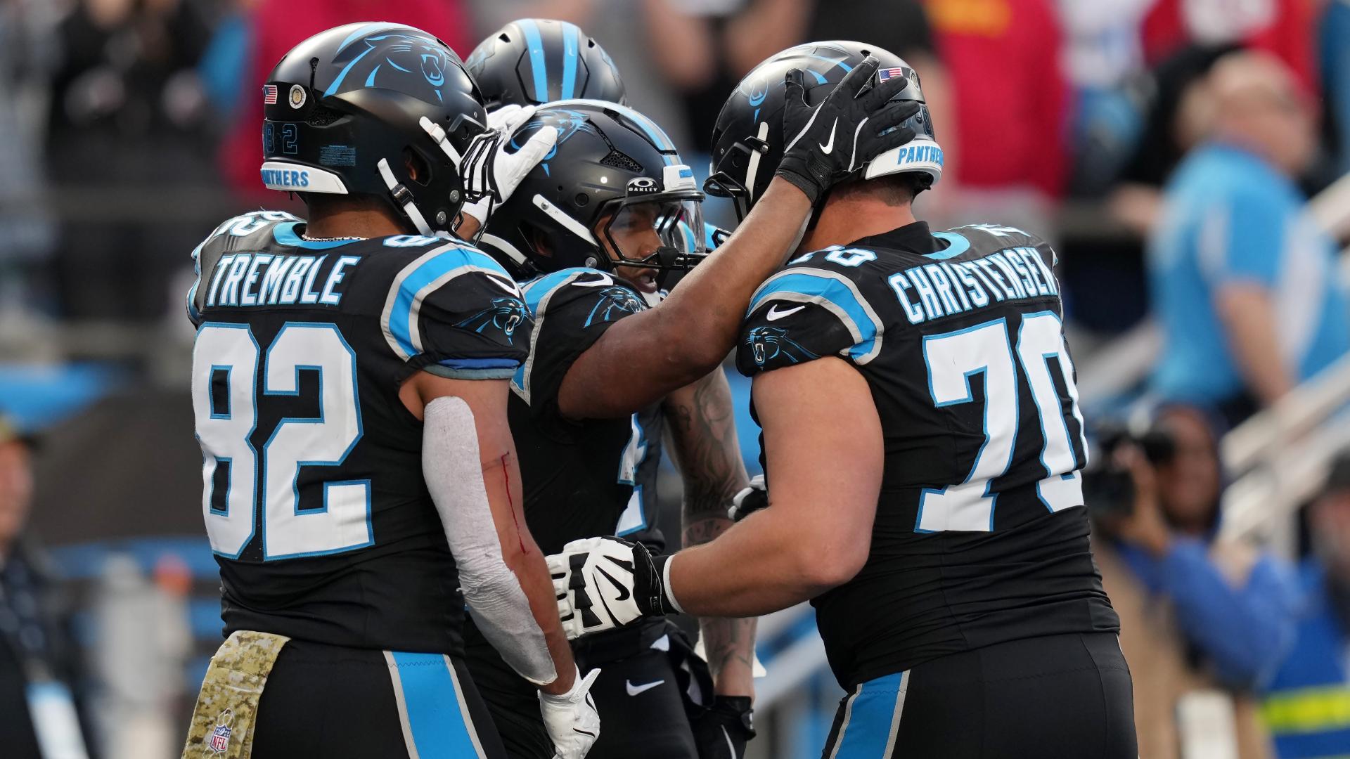 Panthers tie Chiefs late with TD, 2-PT conversion