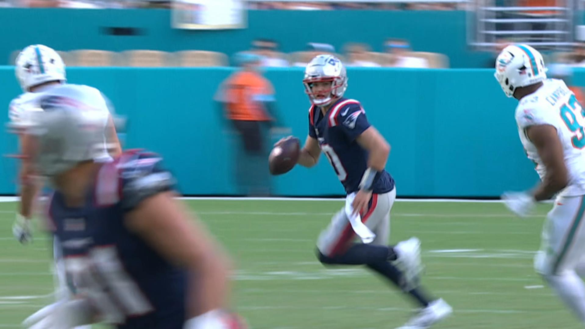 Drake Maye throws great pass to Austin Hooper for Pats TD