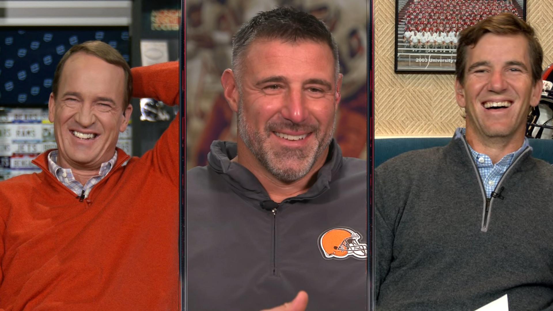 Mike Vrabel cracks up Manning bros with Urban Meyer story