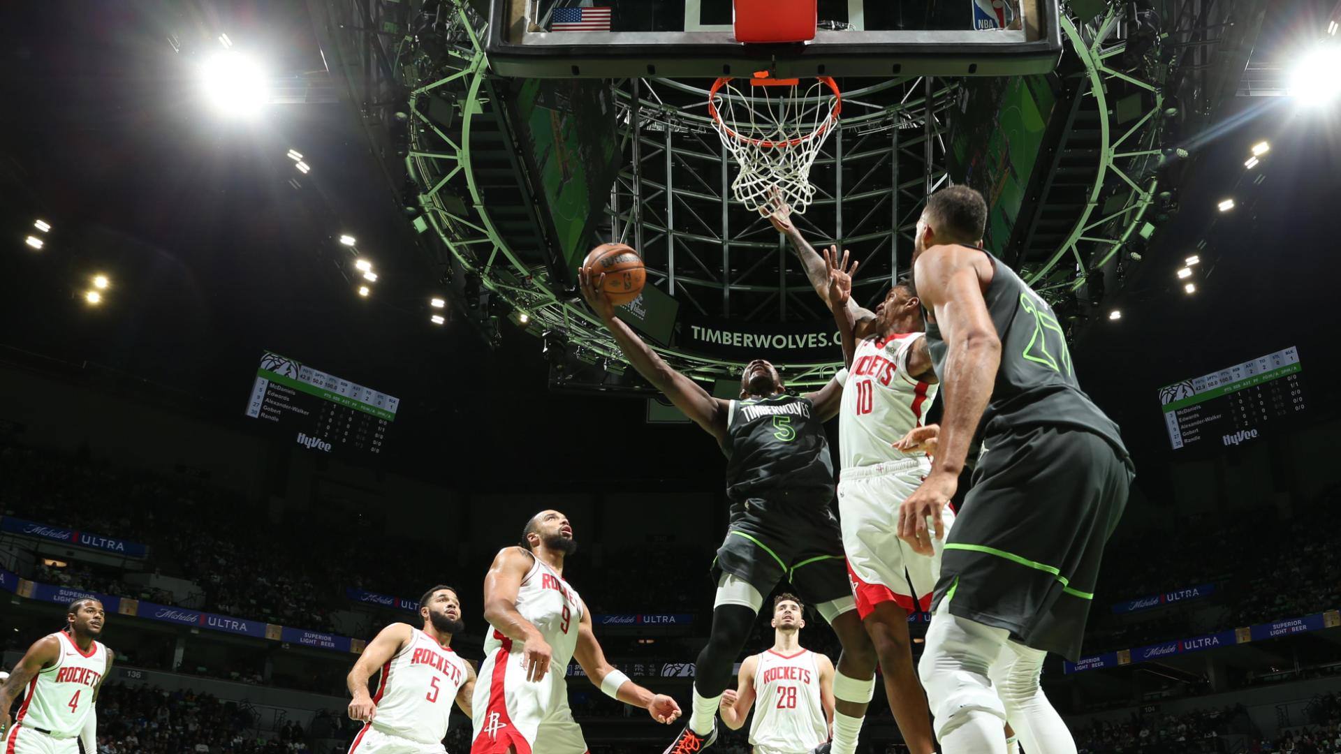 Anthony Edwards threads Rockets defense for incredible bucket