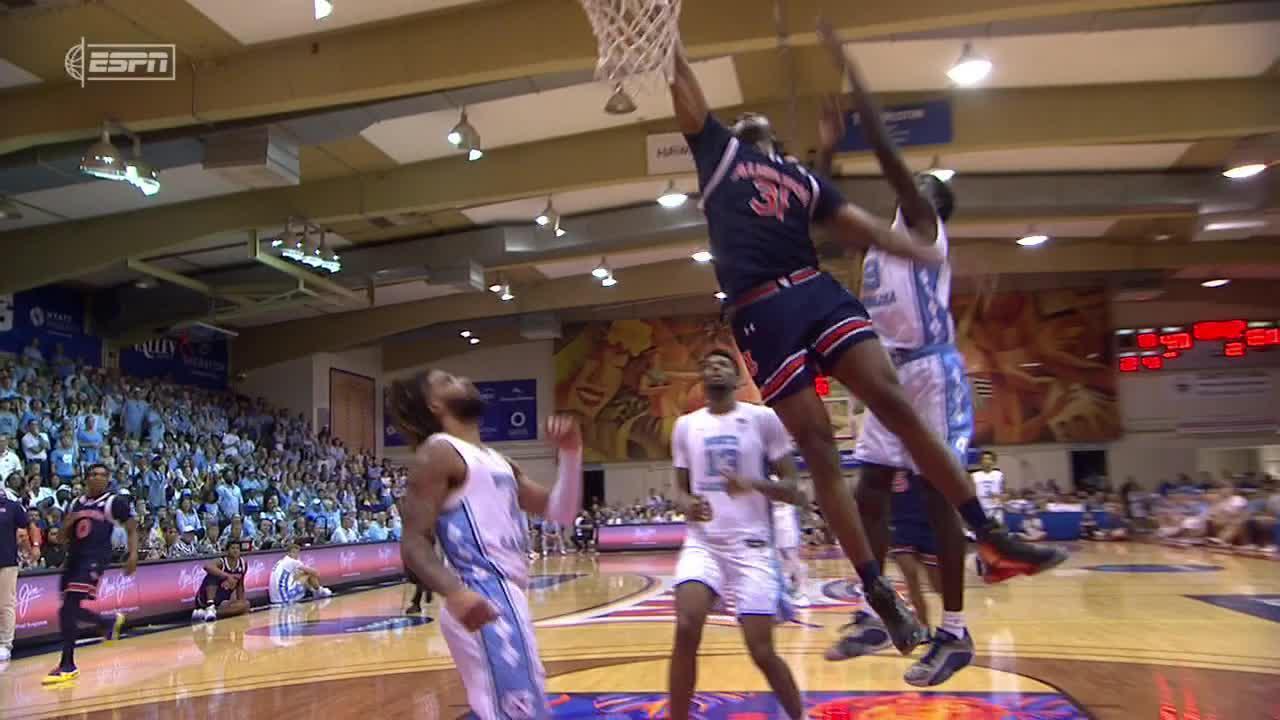 Chaney Johnson obliterates the rim on this slam