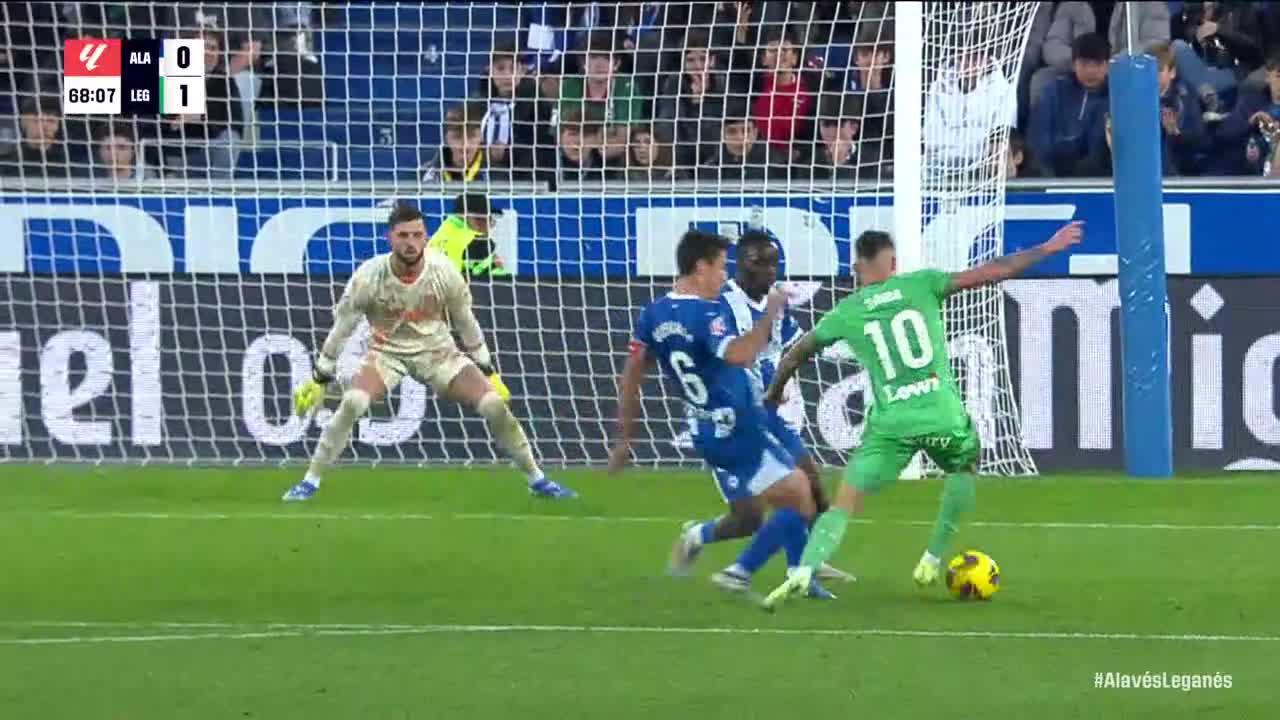 Óscar Rodríguez finds the back of the net for Leganés