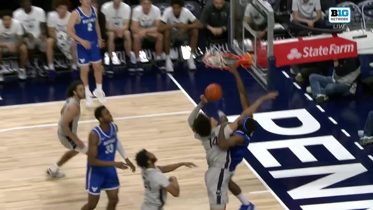 Anquan Boldin Jr. elevates for a poster dunk vs. Penn State