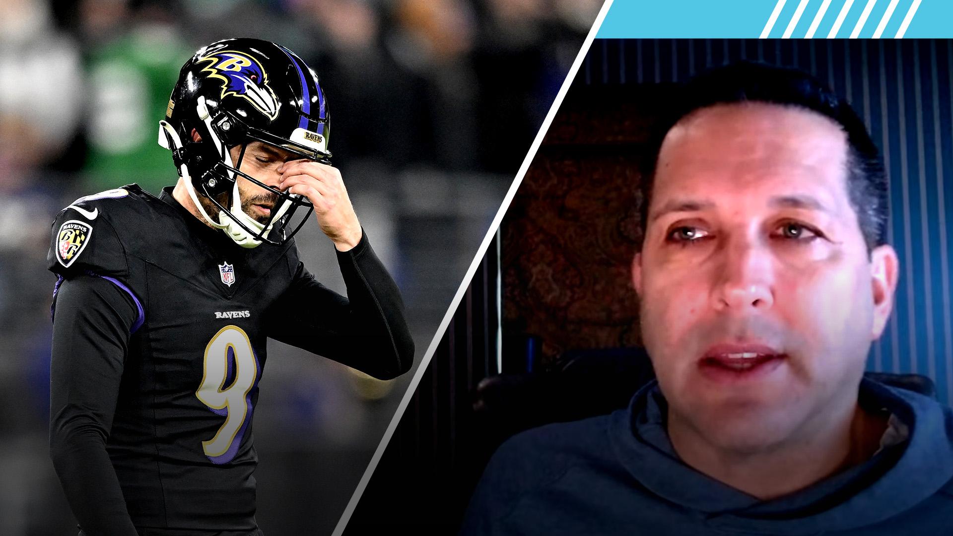 Schefter to McAfee: Strange to see Justin Tucker struggling