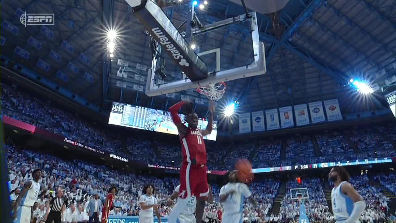 Cliff Omoruyi obliterates the rim on this dunk