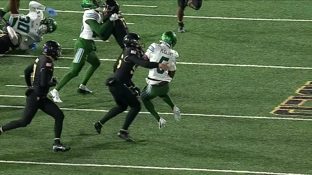 Army kicker forces fumble as Black Knights recover the ball