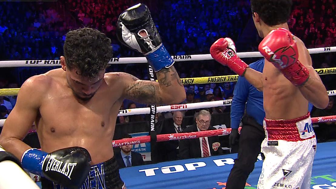 Rafael Espinoza claims victory after Robeisy Ramirez quits in 6th round