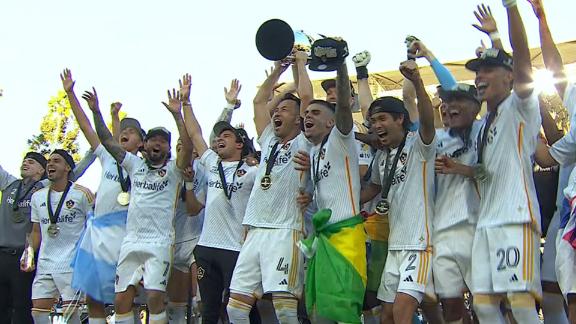 LA Galaxy hoist trophy after record 6th MLS Cup