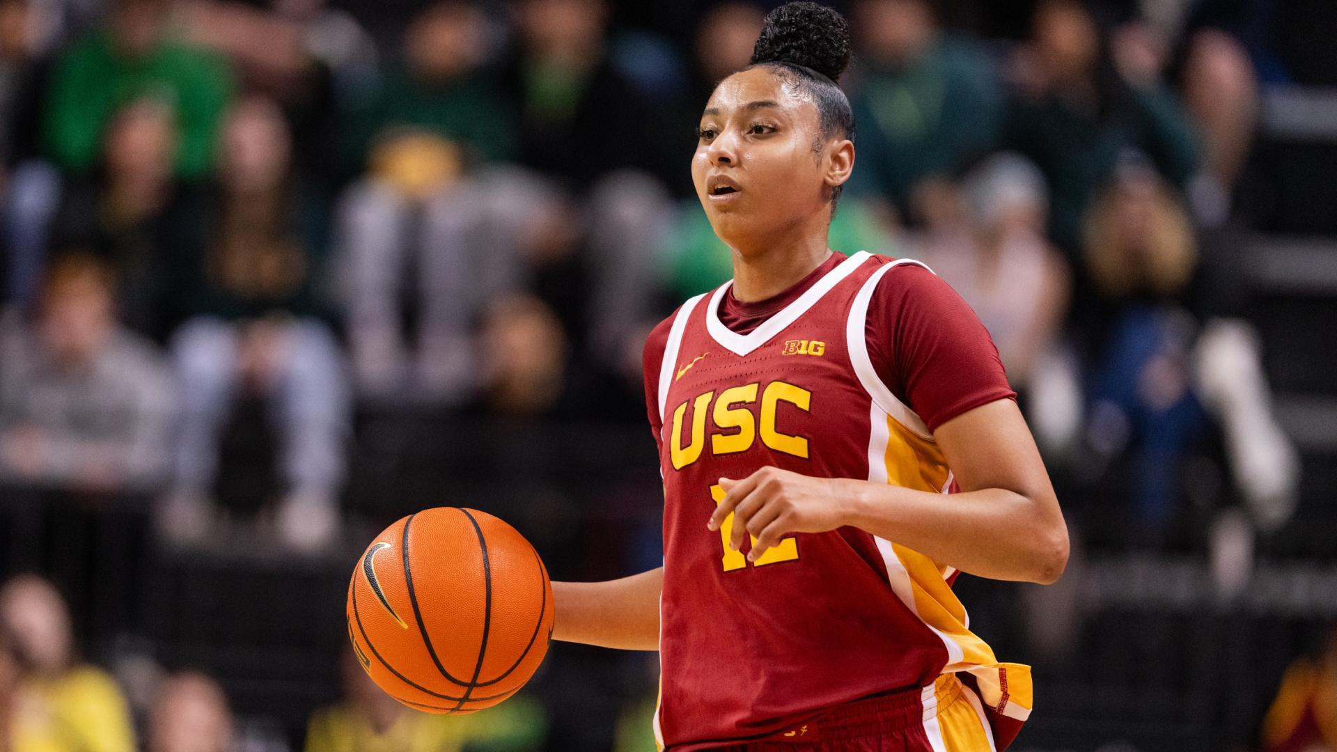 JuJu Watkins scores 21 points in USC's win over Oregon