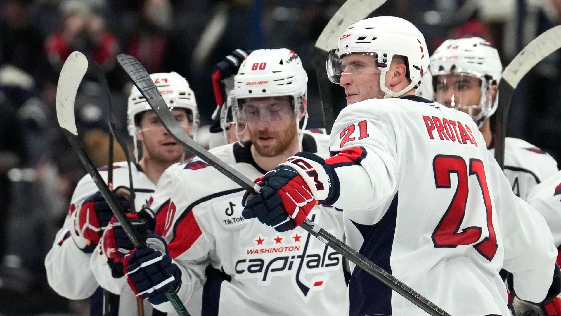 Aliaksei Protas wins it in OT for Capitals