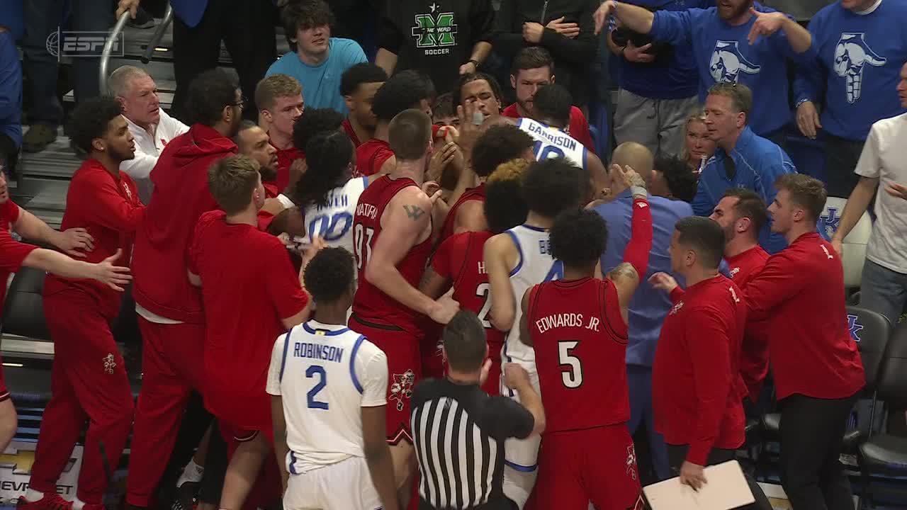 Louisville-Kentucky scuffle breaks out on Cardinals' bench